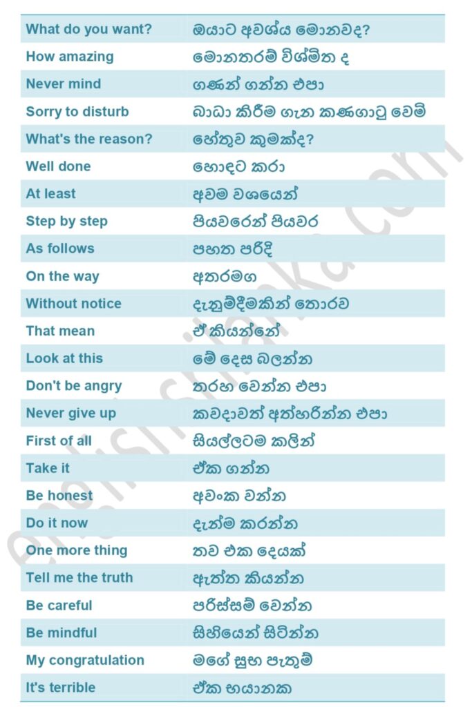 English Sentences Archives English Sri Lanka